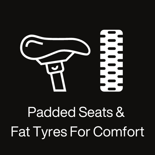 Northern Rivers Rail Trail Padded bike seats